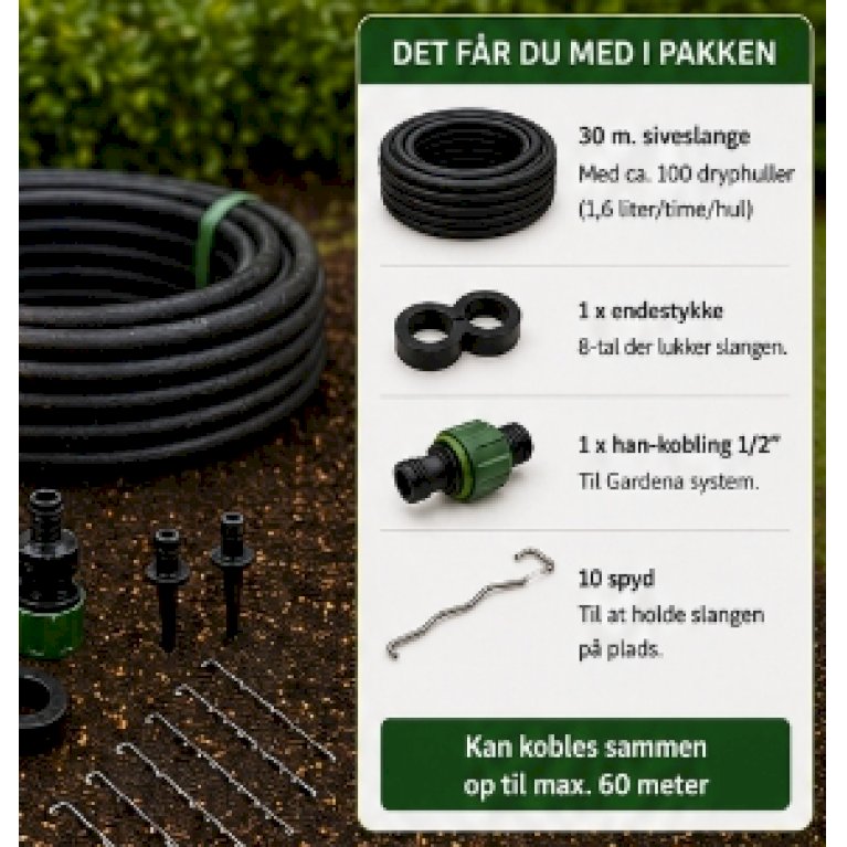 Siveslange komplet pakke