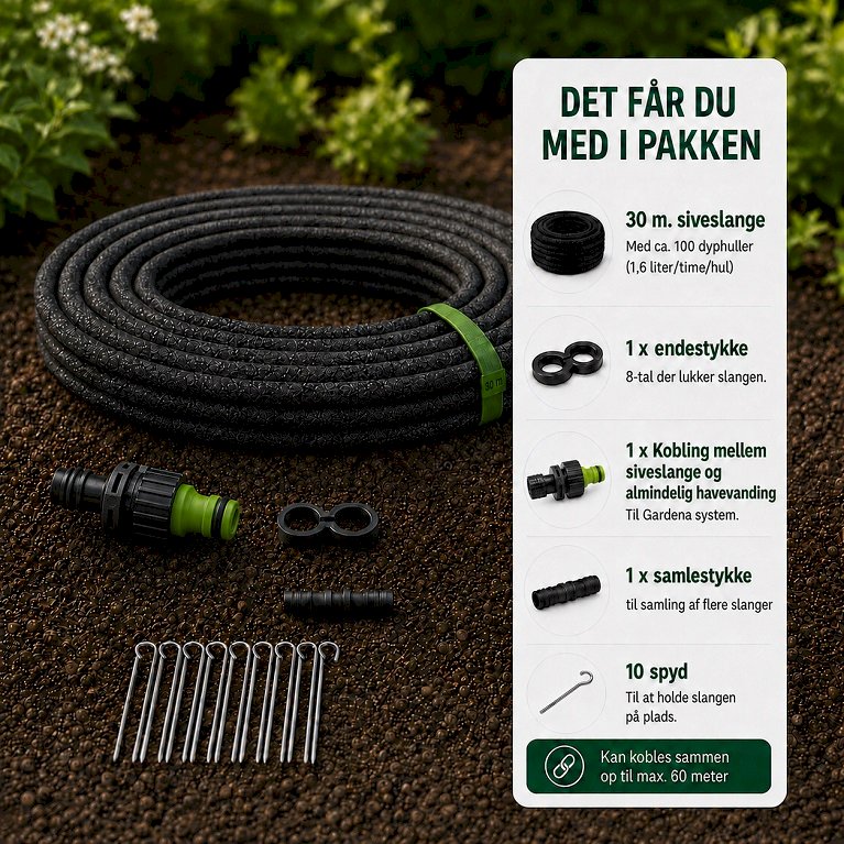 Siveslange komplet pakke