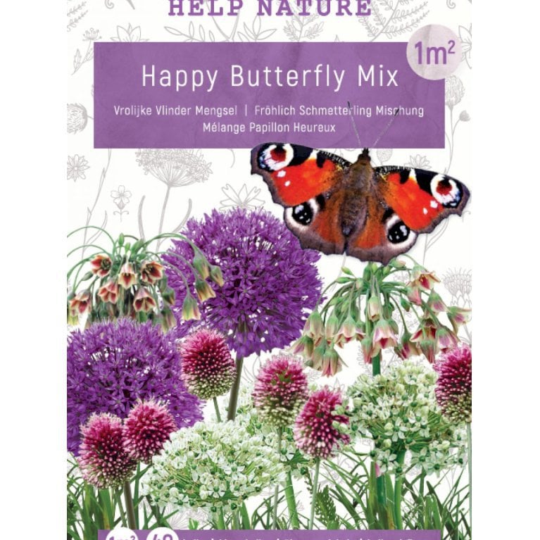 Happy Butterfly Mix 40 stk. (nr. E35) Vinter/forår