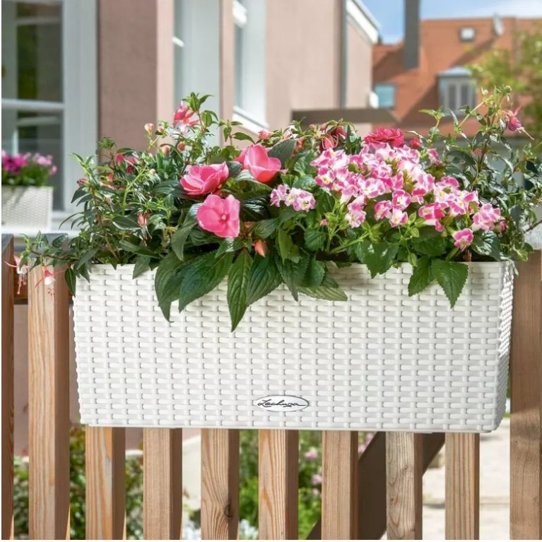Balconera altankasse - hvid flet