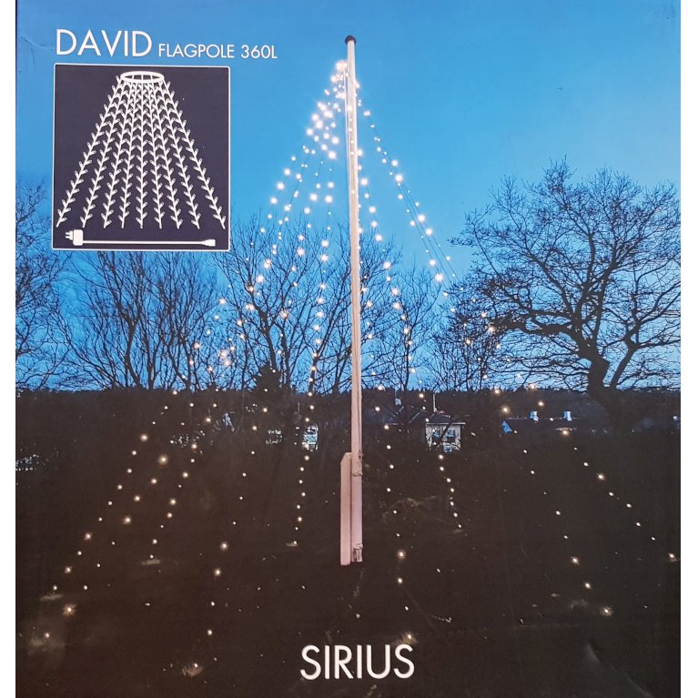Sirius David flagstangslyskæde