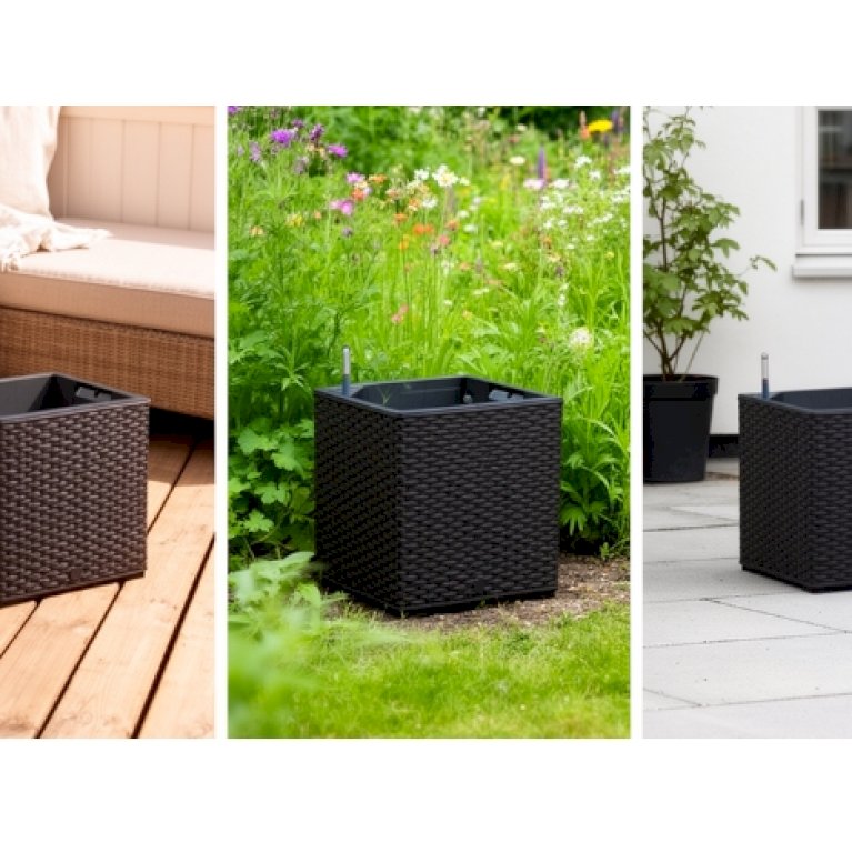 Casa, Mesh krukke - Granite