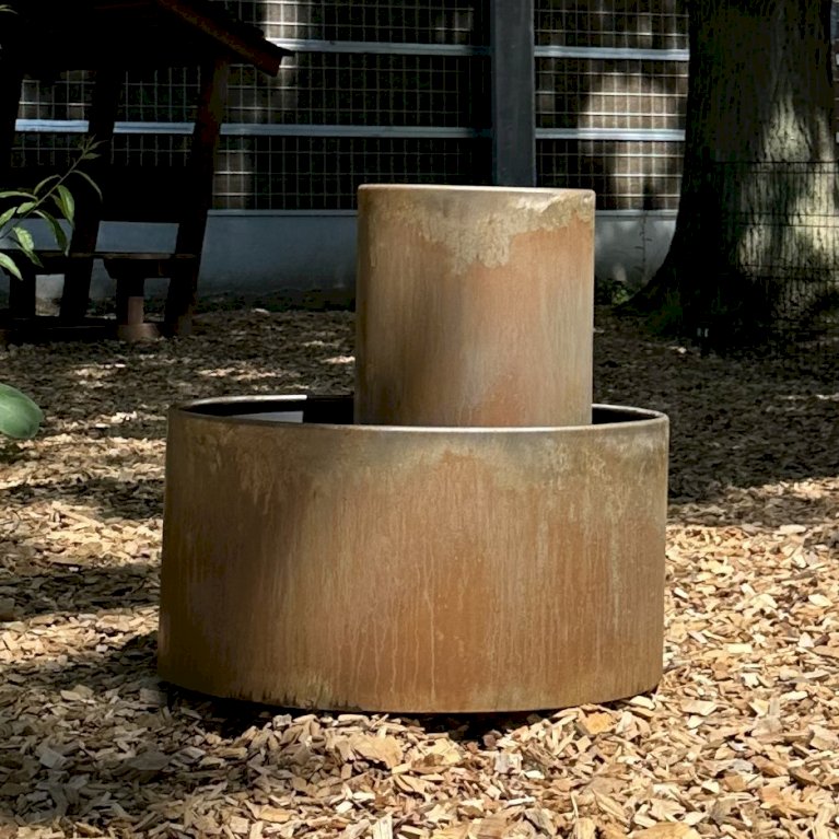 Rund corten kumme - dobbelt model