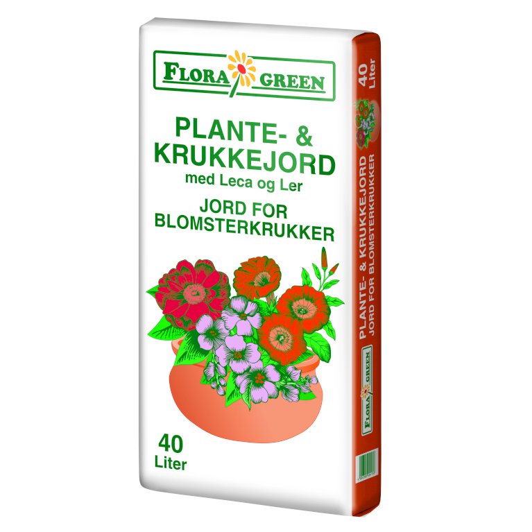 FloraGreen Plante- og krukkejord 40 ltr.