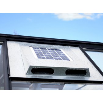 Solarfan, Kraftig solcelleventilator til drivhus 555 x 870 mm.