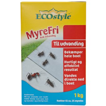 EcoStyle MyreFri Kvik pulver til udvanding 1 kg. Rækker til 50-100 kvm.