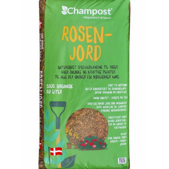 Rosenjord m/ler fra Champost 50 liter sække