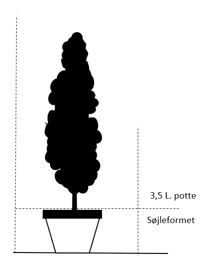 3,5 liter potte - Søjle