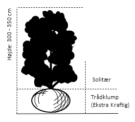 Trådklump 300-350 cm.